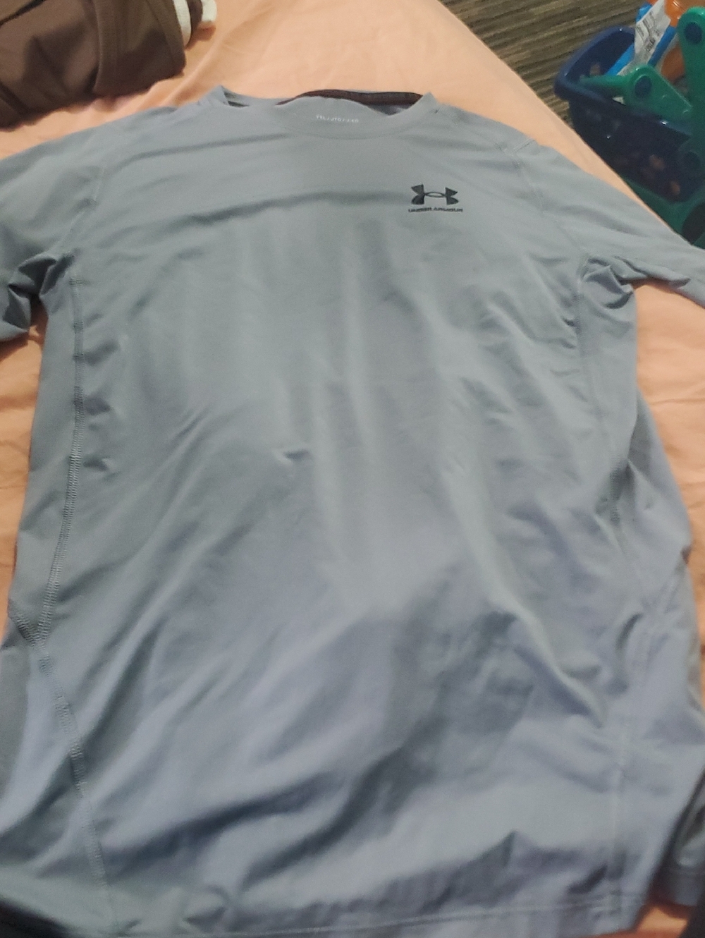 Under Armour Light Grey Boys XL (YXL) Short-Sleeve Tee